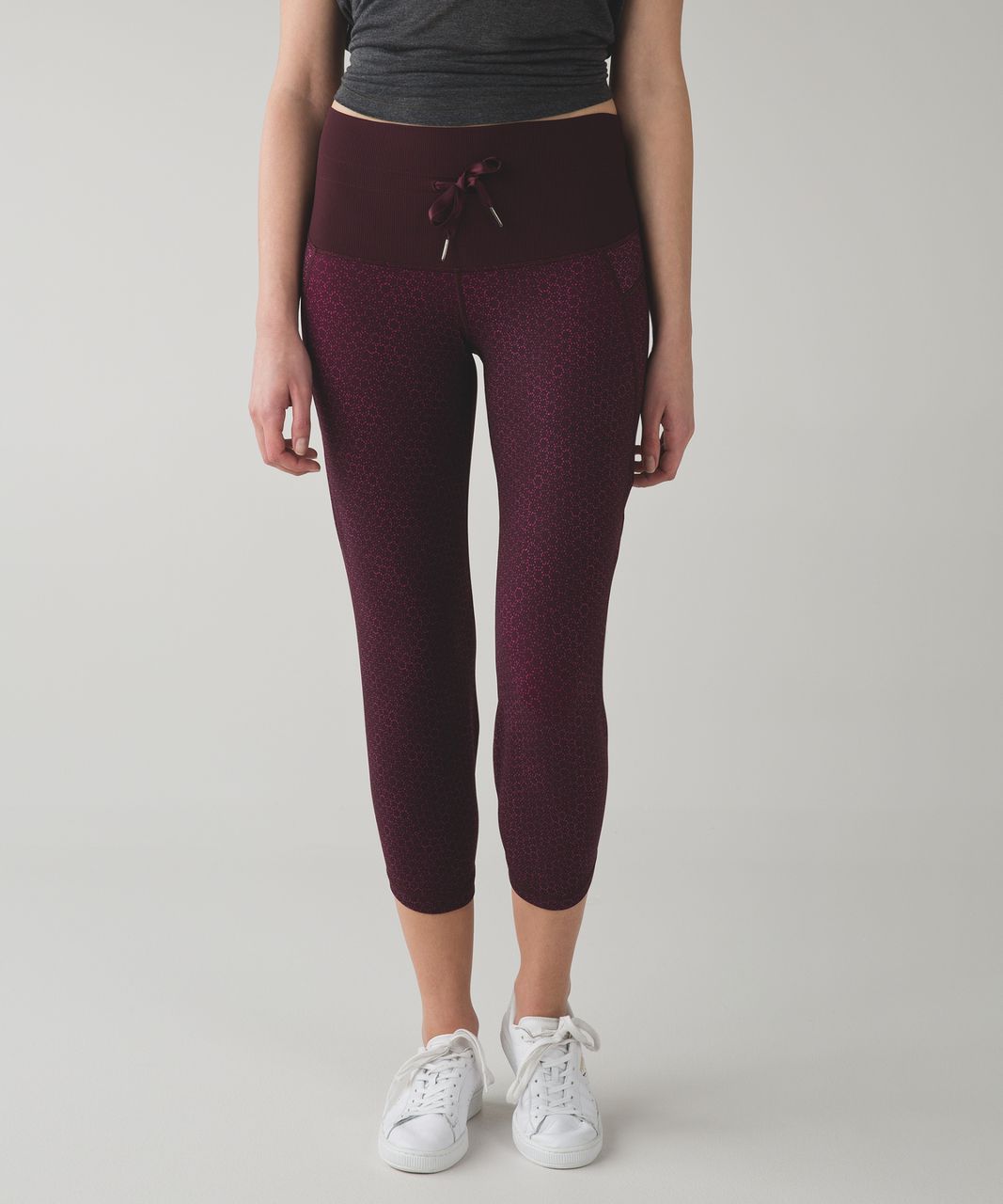 Lululemon Shake It Out Crop - Star Pixel Raspberry Bordeaux Drama / Bordeaux Drama