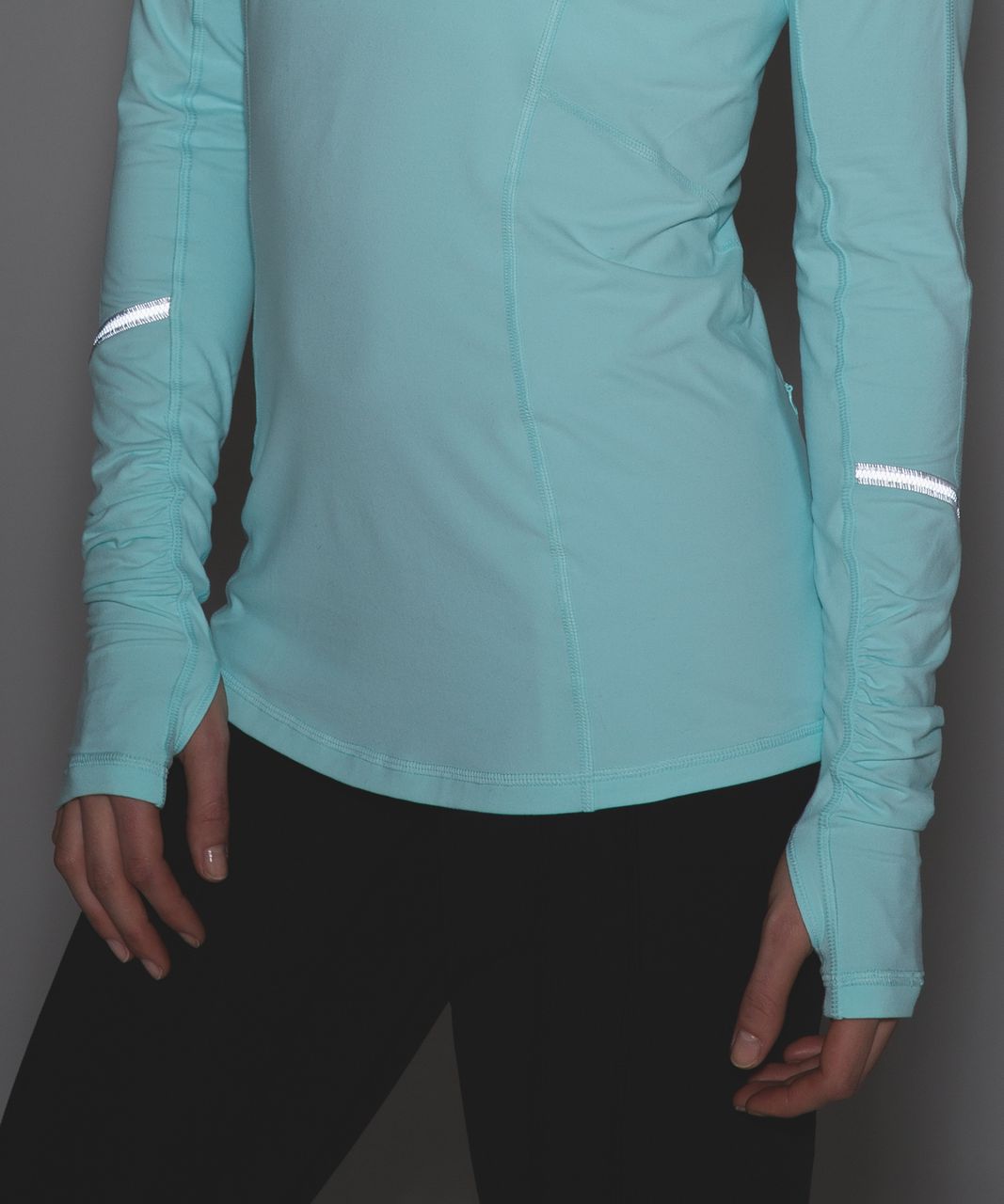 Lululemon Warm It Up Long Sleeve - Heathered Aquamarine