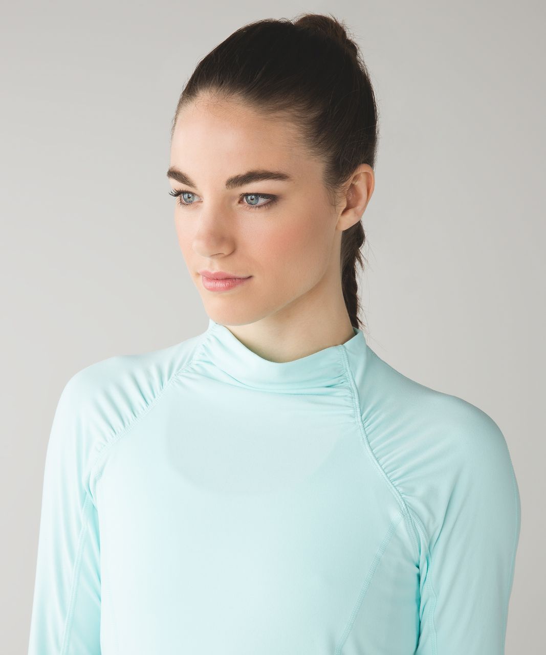 Lululemon Warm It Up Long Sleeve - Heathered Aquamarine