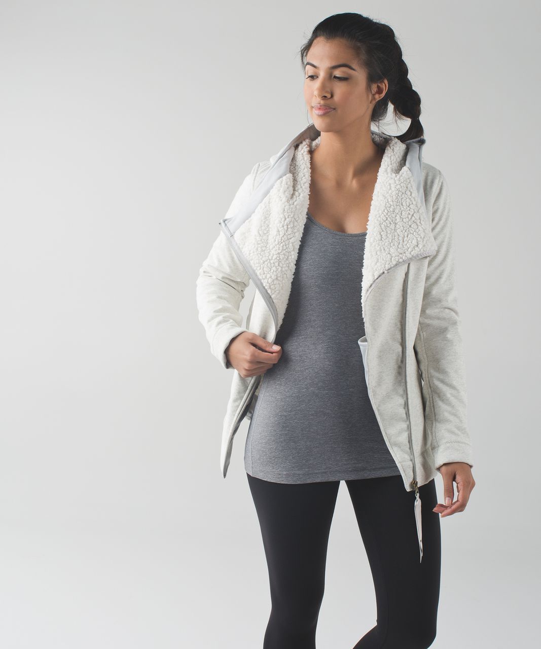 Lululemon Cozy Up Buttercup Jacket - Heathered Silver Spoon