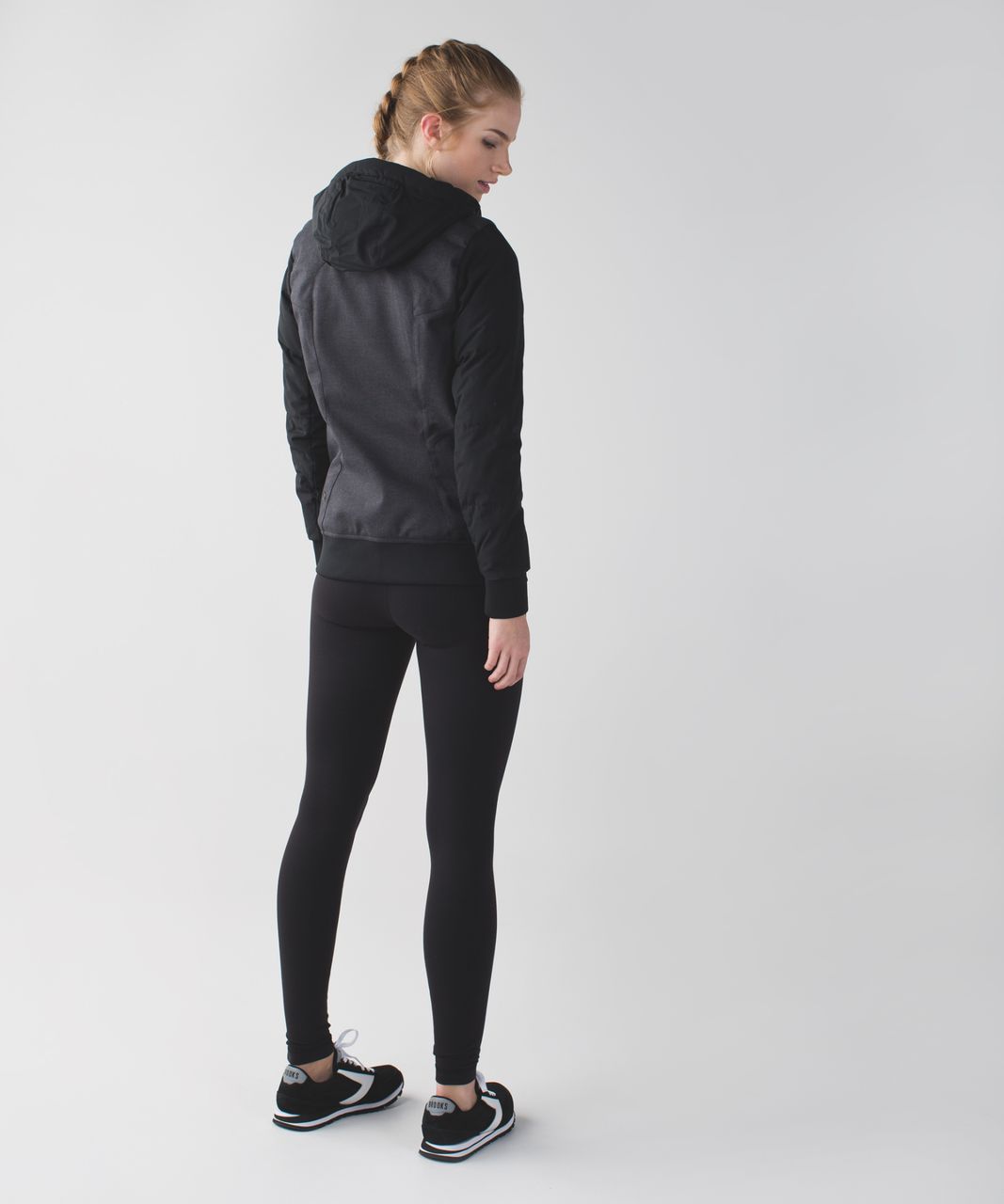 Lululemon Chilly Bomber - Black / Heathered Deep Coal