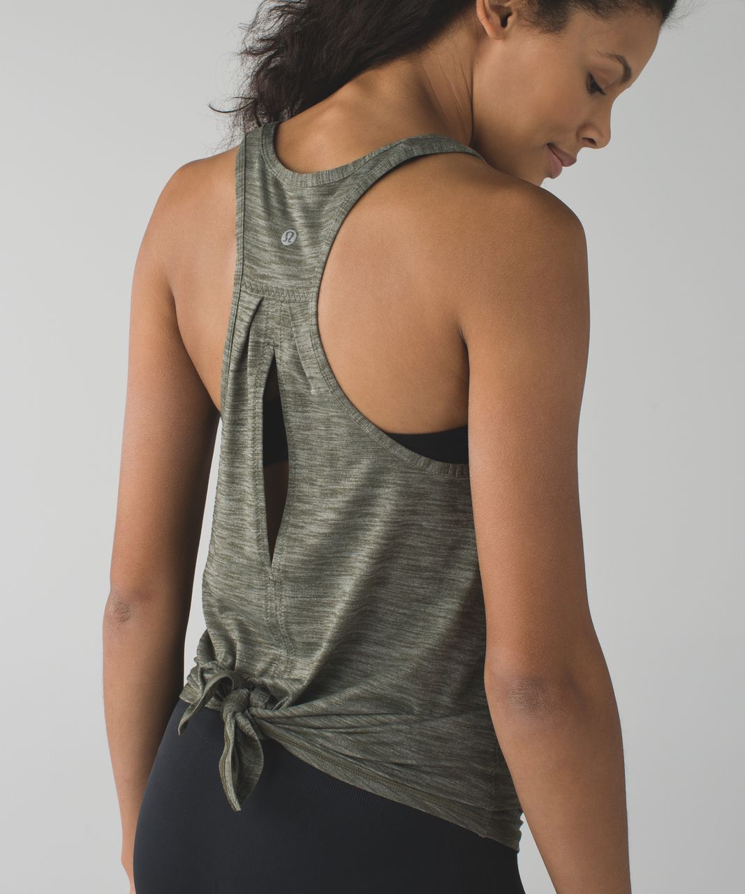 Lululemon Salute the Sun Tank - Heathered Gator Green