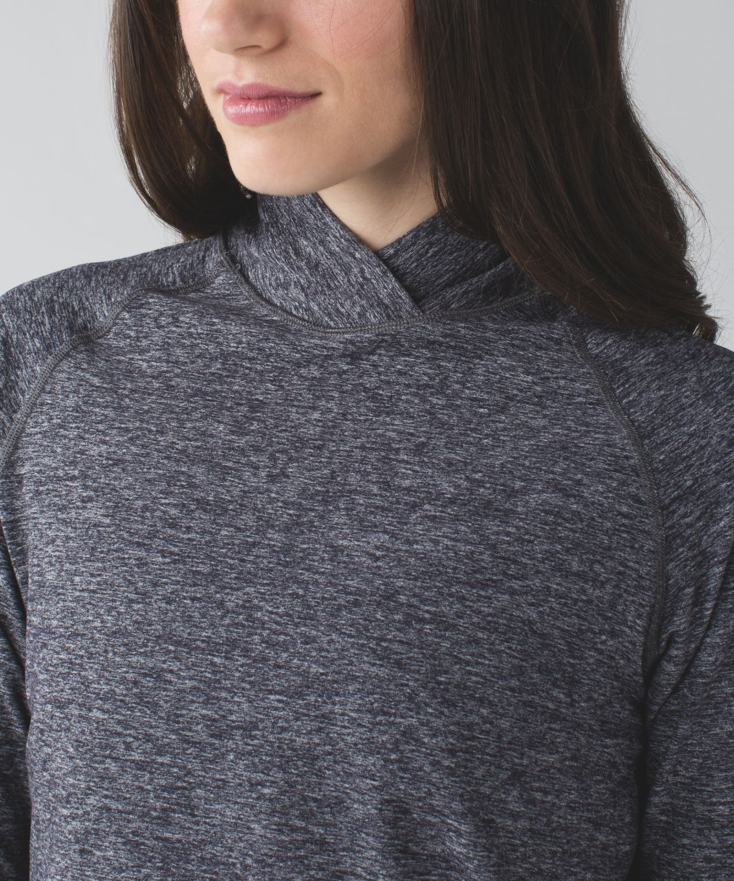 Lululemon Warm Your Core Long Sleeve Tee - Heathered Black