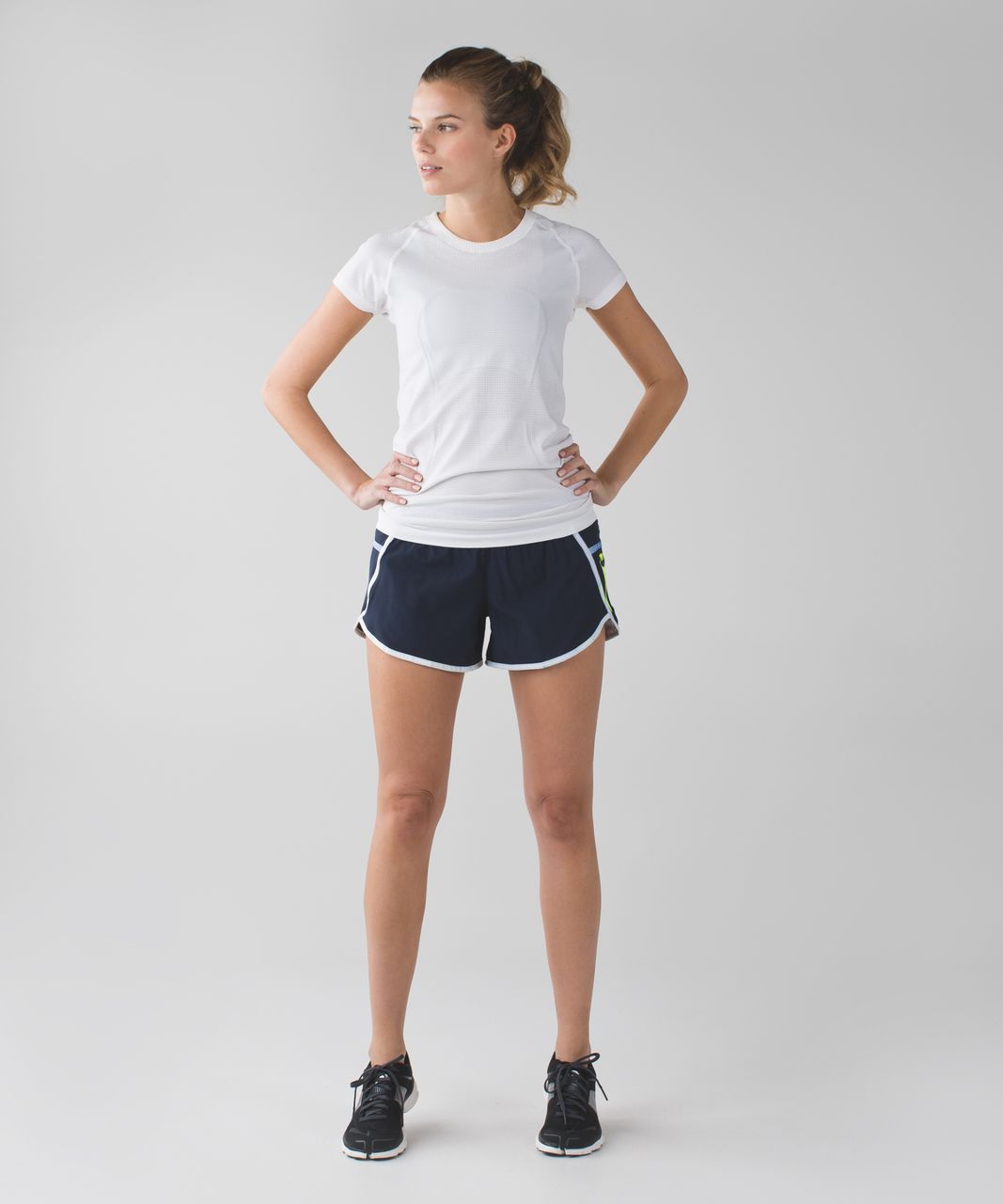 Lululemon Tracker Short III *4-way Stretch - Inkwell / Wind Chill White Lullaby / Lullaby