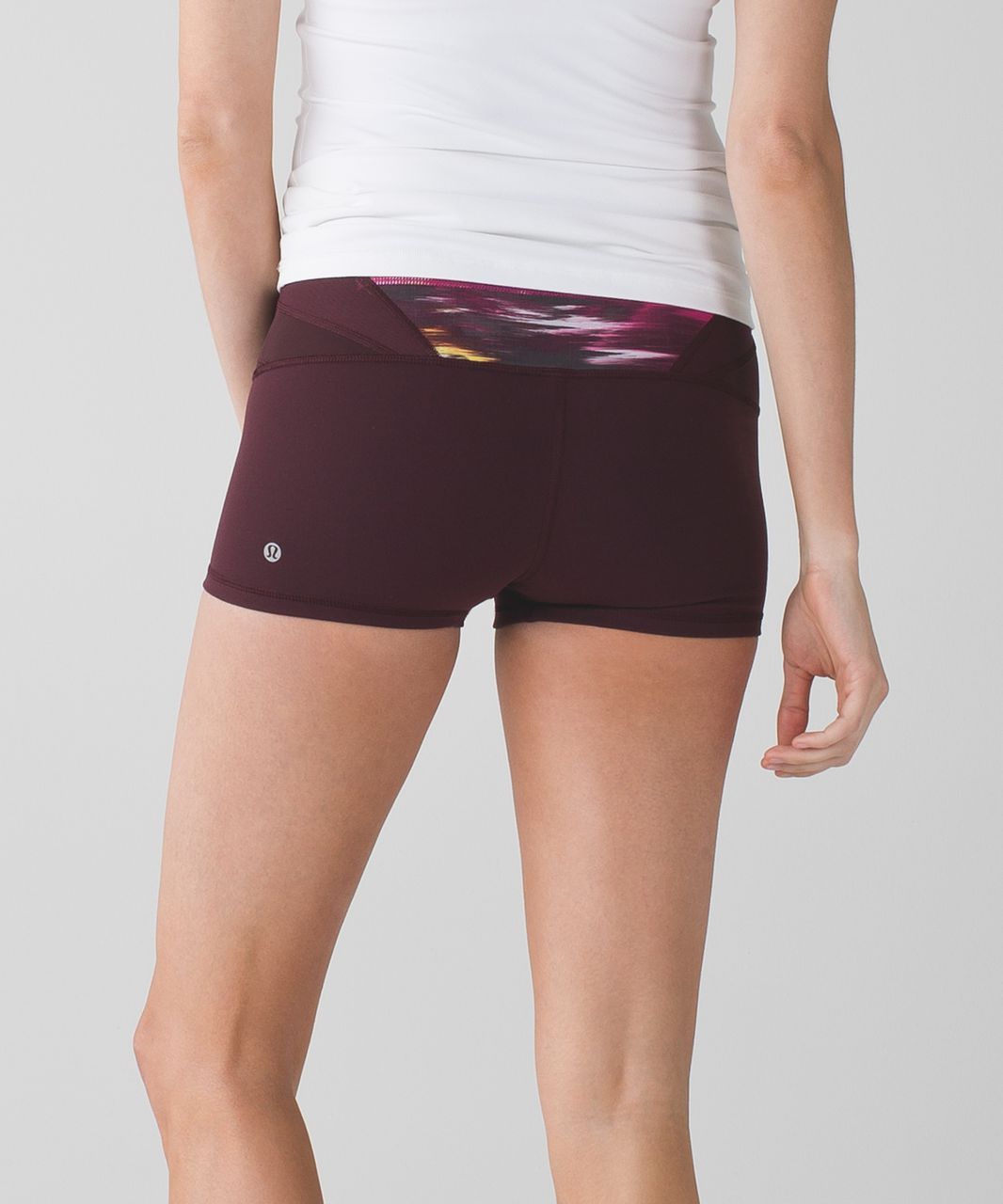 Lululemon Boogie Short (Roll Down) *Full-On Luon - Bordeaux Drama / Pigment Wind Berry Rumble Bordeaux Drama