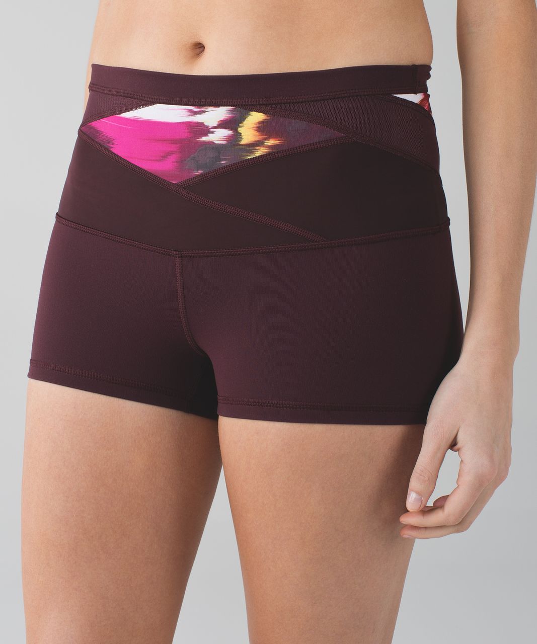 Lululemon Boogie Short (Roll Down) *Full-On Luon - Bordeaux Drama / Pigment Wind Berry Rumble Bordeaux Drama