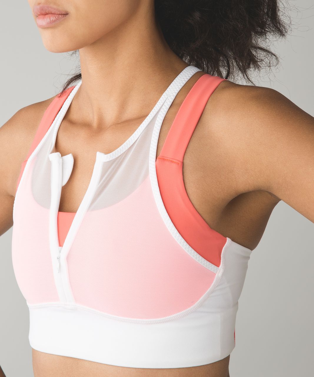 Lululemon Ready, Set, Sweat Bra - White / Very Light Flare - lulu