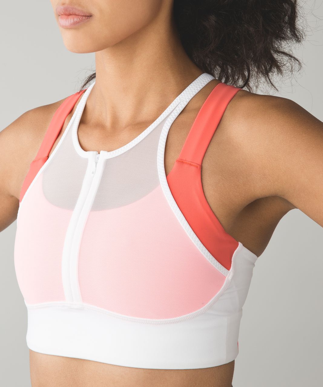 Lululemon Ready, Set, Sweat Bra - White / Very Light Flare - lulu fanatics