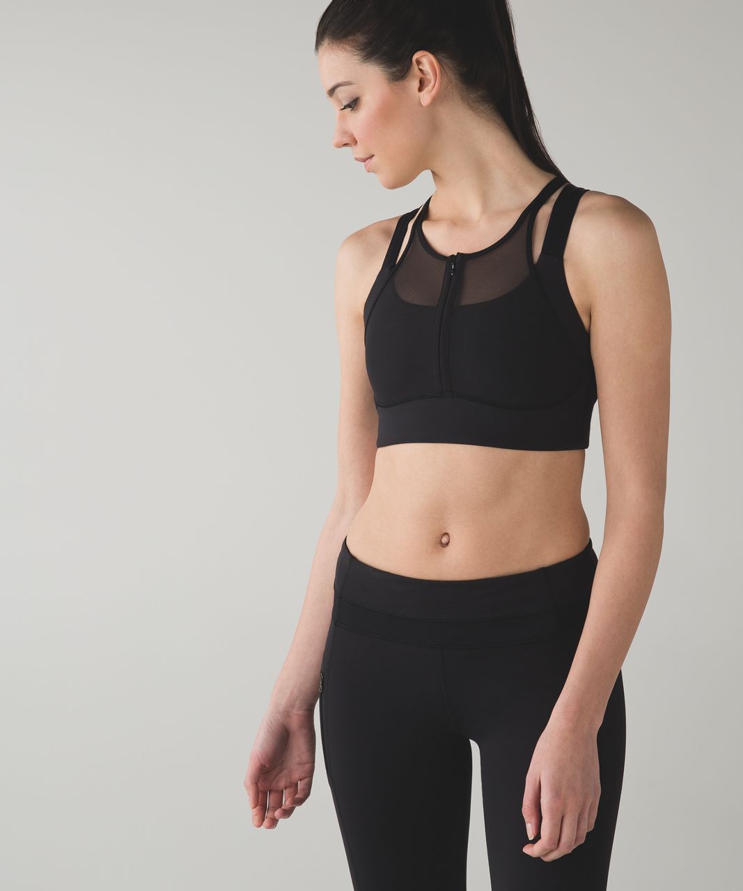 Workout Ready Sports Bra - Night Black - Pomelo Fashion