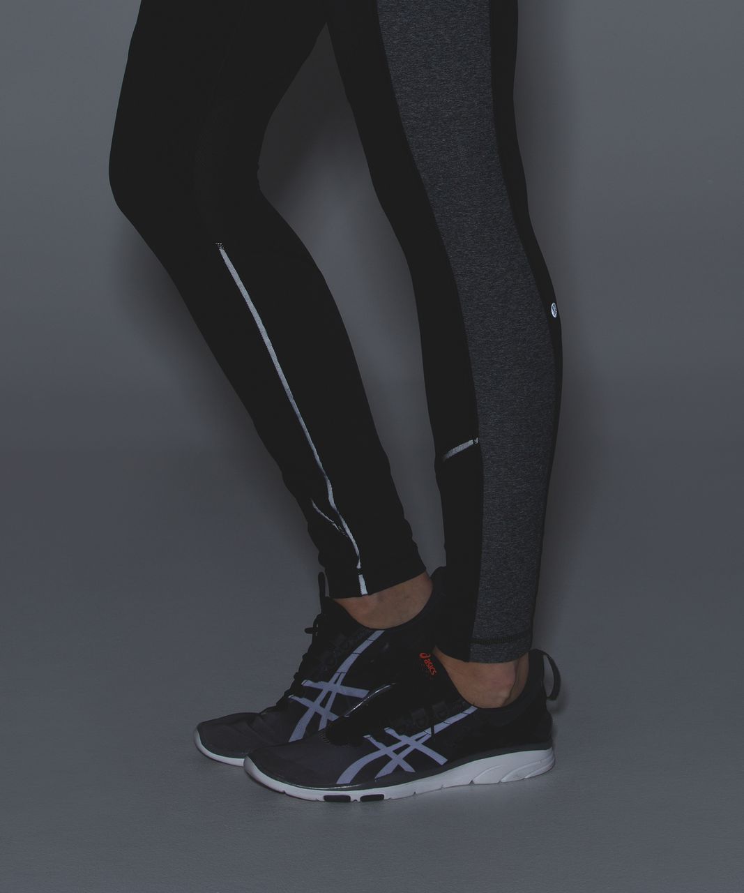 Lululemon Rain-On Train-On Tight - Black / Heathered Black