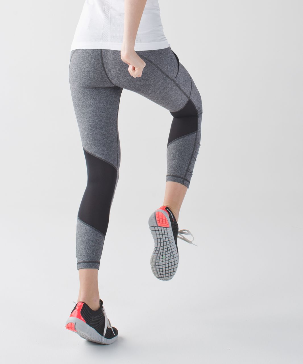 Lululemon Speed Crop - Heathered Black 