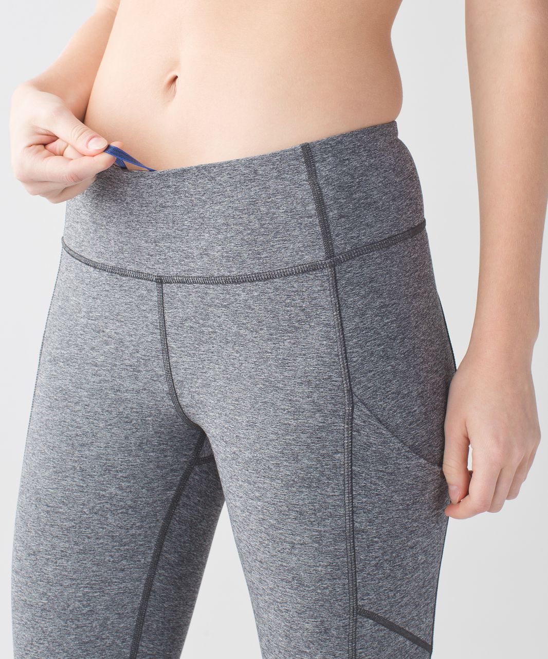 Lululemon Speed Crop - Heathered Black