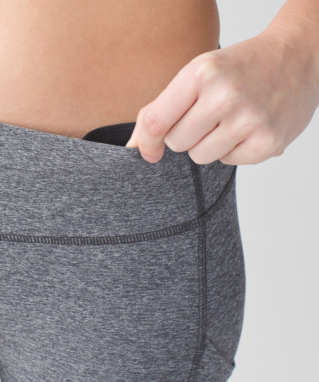 Lululemon Speed Crop - Heathered Black