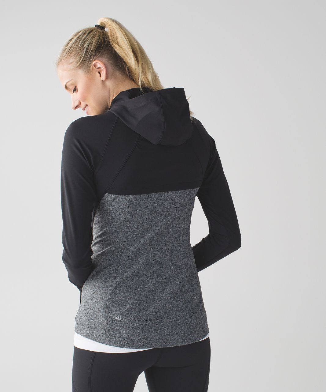 Lululemon Rain-On Train-On Jacket - Black / Heathered Black