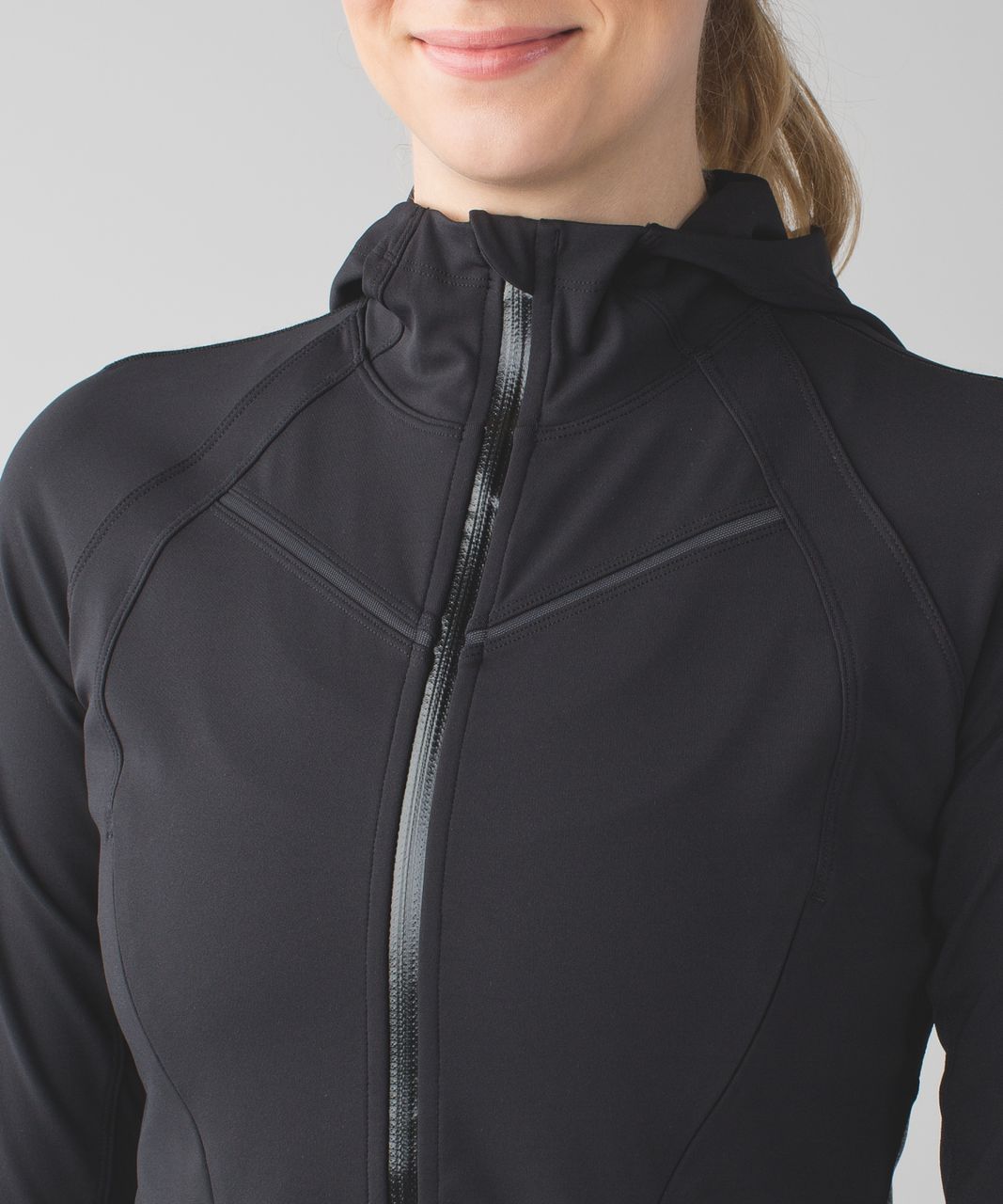 Lululemon Rain-On Train-On Jacket - Black / Heathered Black