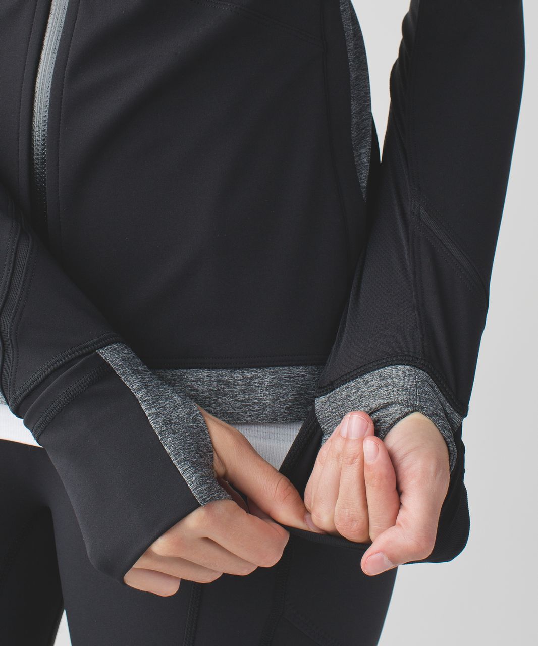 Lululemon Rain-On Train-On Jacket - Black / Heathered Black