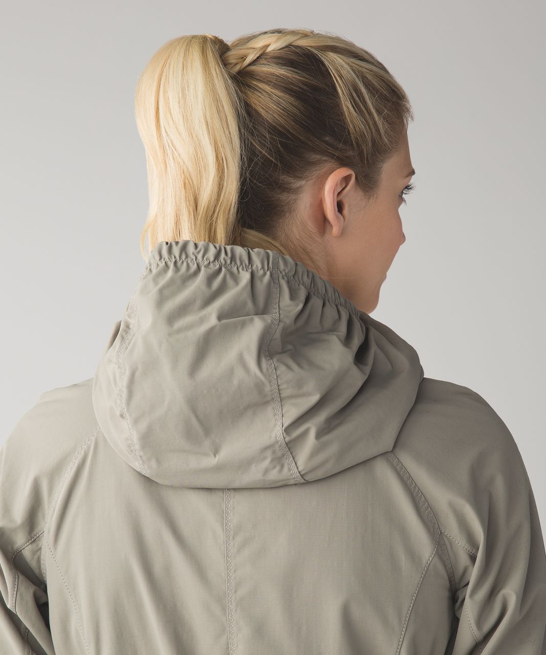 Lululemon Rain for Daze Jacket - Soft Earth / Narrow Bold Stripe Printed Soft Earth Black