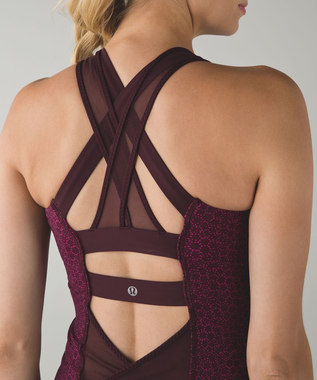 Lululemon Ready, Set, Sweat Tank - Star Pixel Raspberry Bordeaux Drama / Raspberry