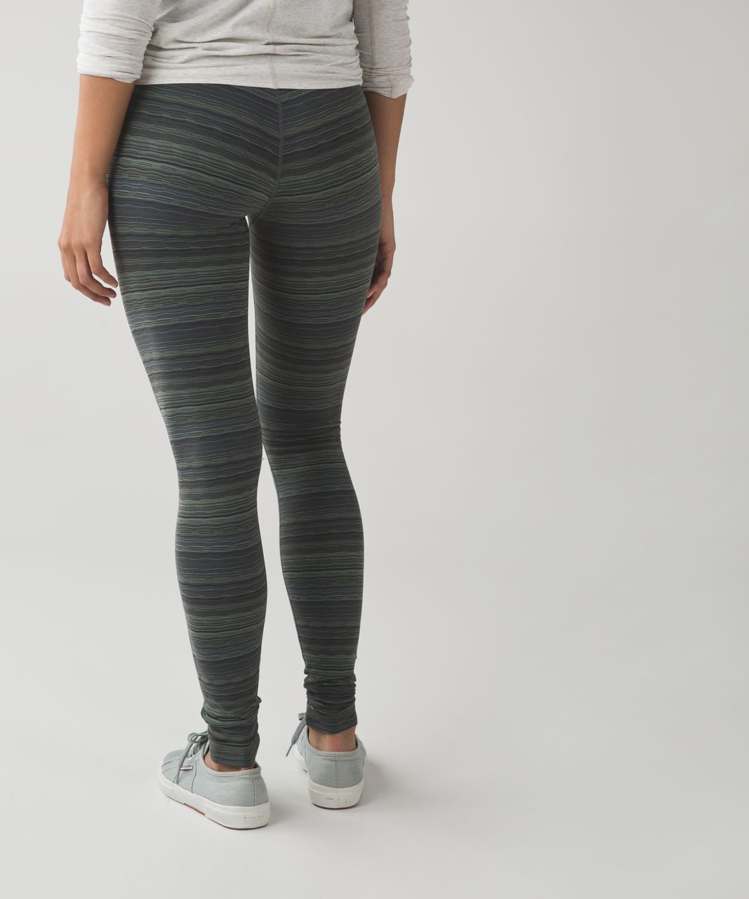 Lululemon Wunder Under Pant (Hi-Rise) - Space Dye Twist Dark Slate Fatigue  Green - lulu fanatics