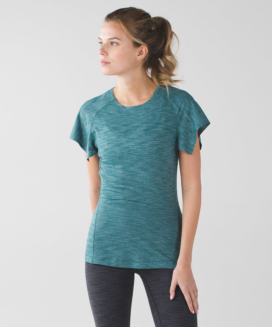 Lululemon &go Take-Off Tee - Heathered Forage Teal