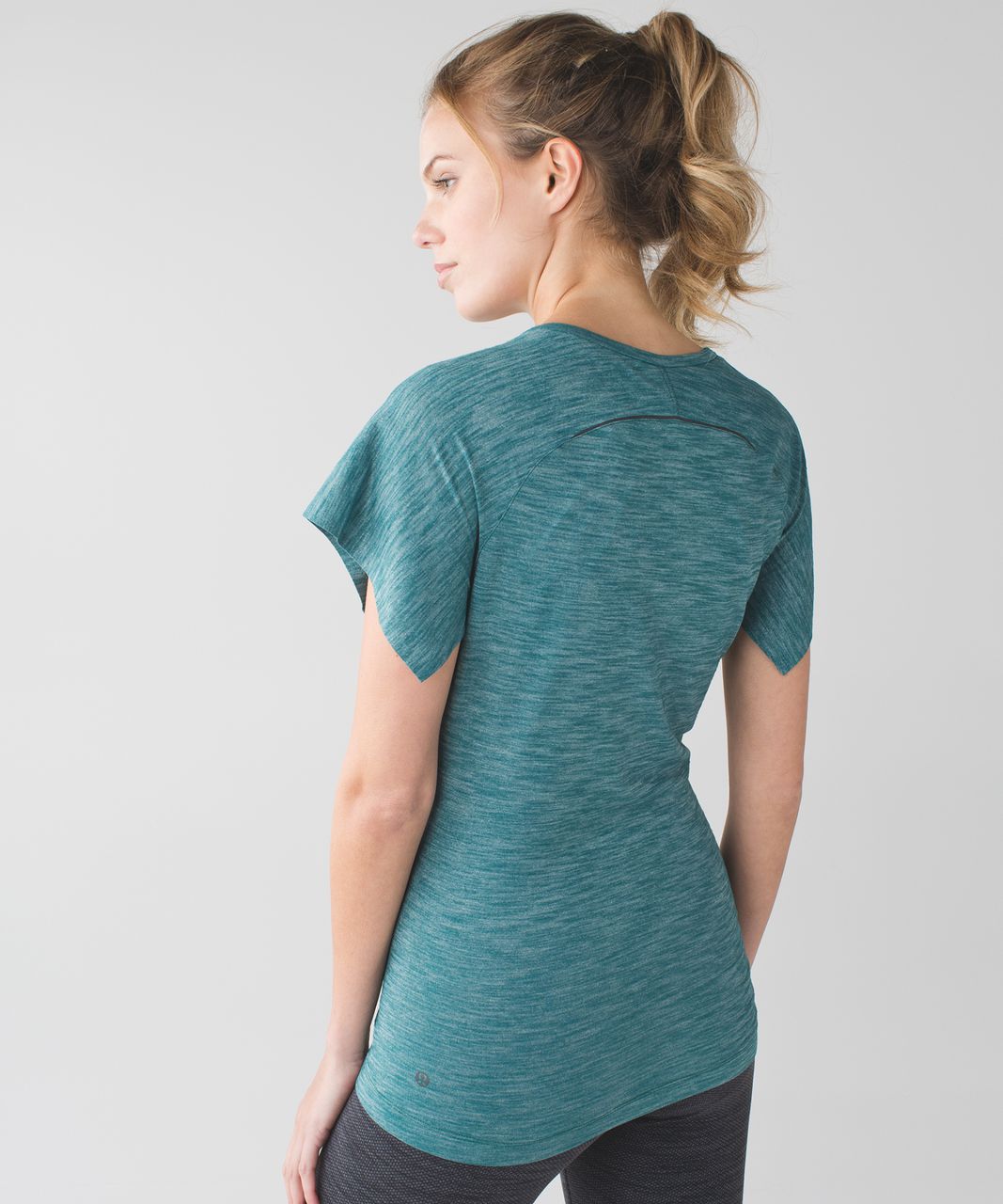 Lululemon &go Take-Off Tee - Heathered Forage Teal