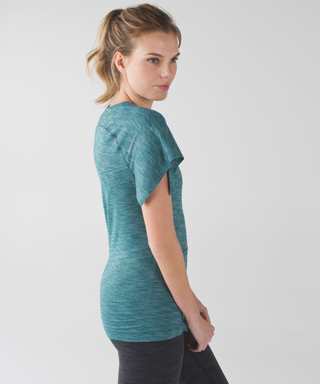 Lululemon &go Take-Off Tee - Heathered Forage Teal