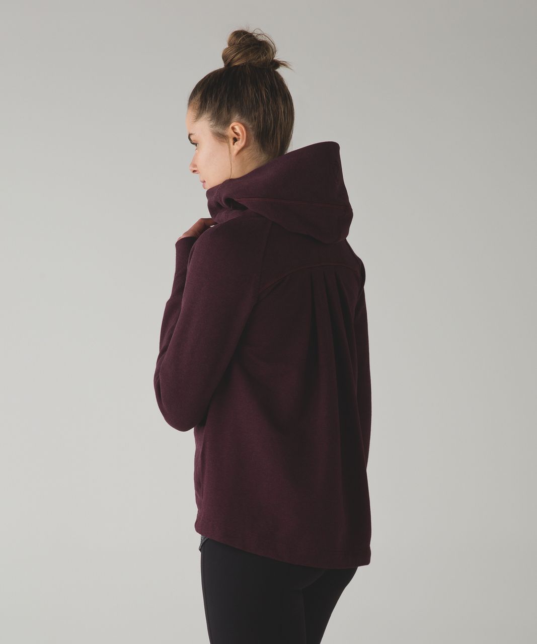 Lululemon Pleat To Street Hoodie - Heathered Bordeaux Drama