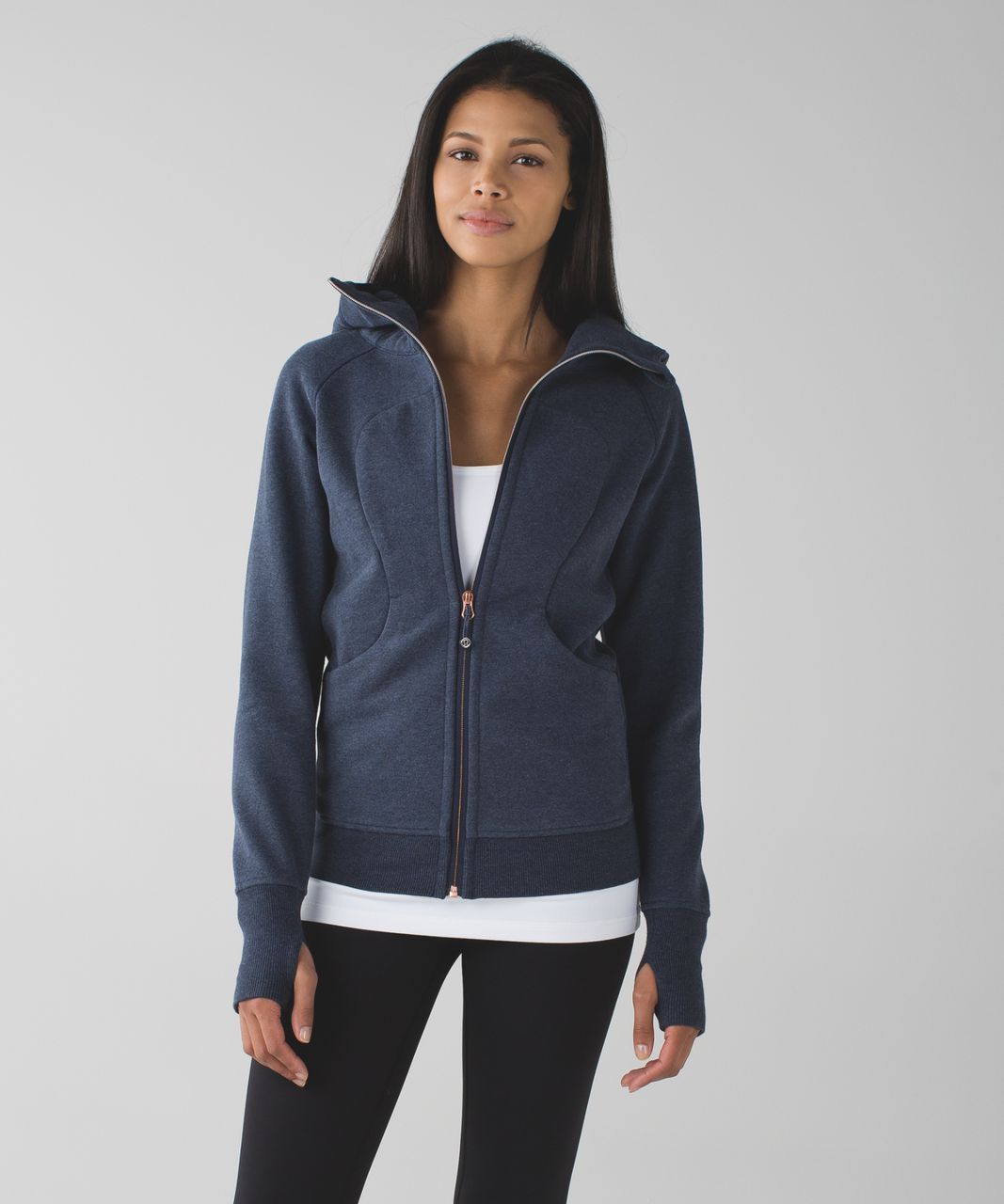 NEW Lululemon Scuba Oversized Half-Zip Hoodie Mineral Blue Size XS