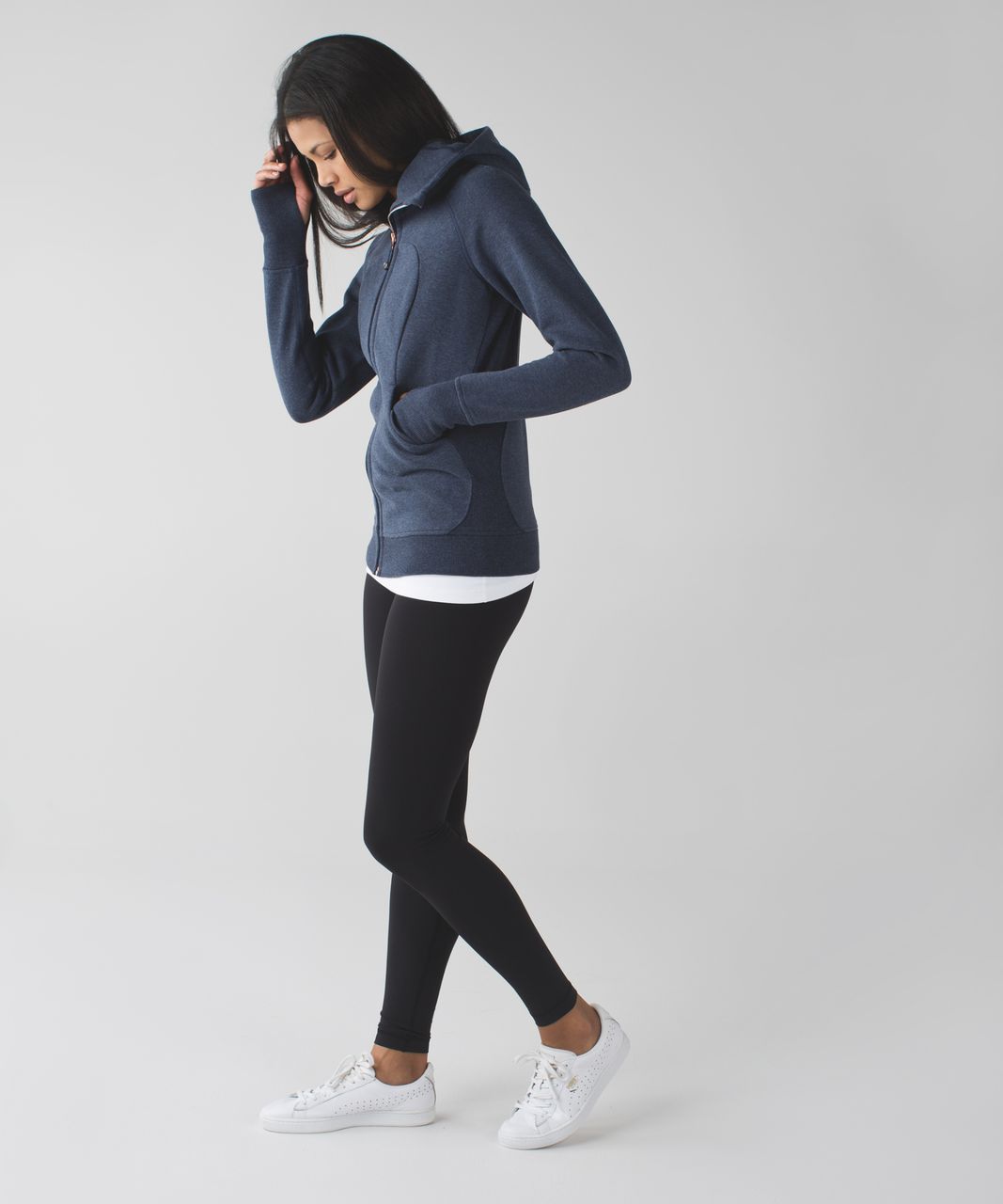 Lululemon Scuba Hoodie III - Heathered Cadet Blue