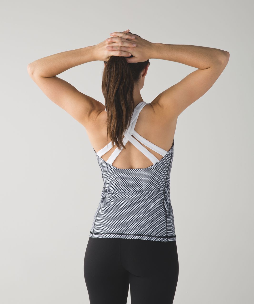 Lululemon Enhearten Tank - Mish Mesh White Black / White