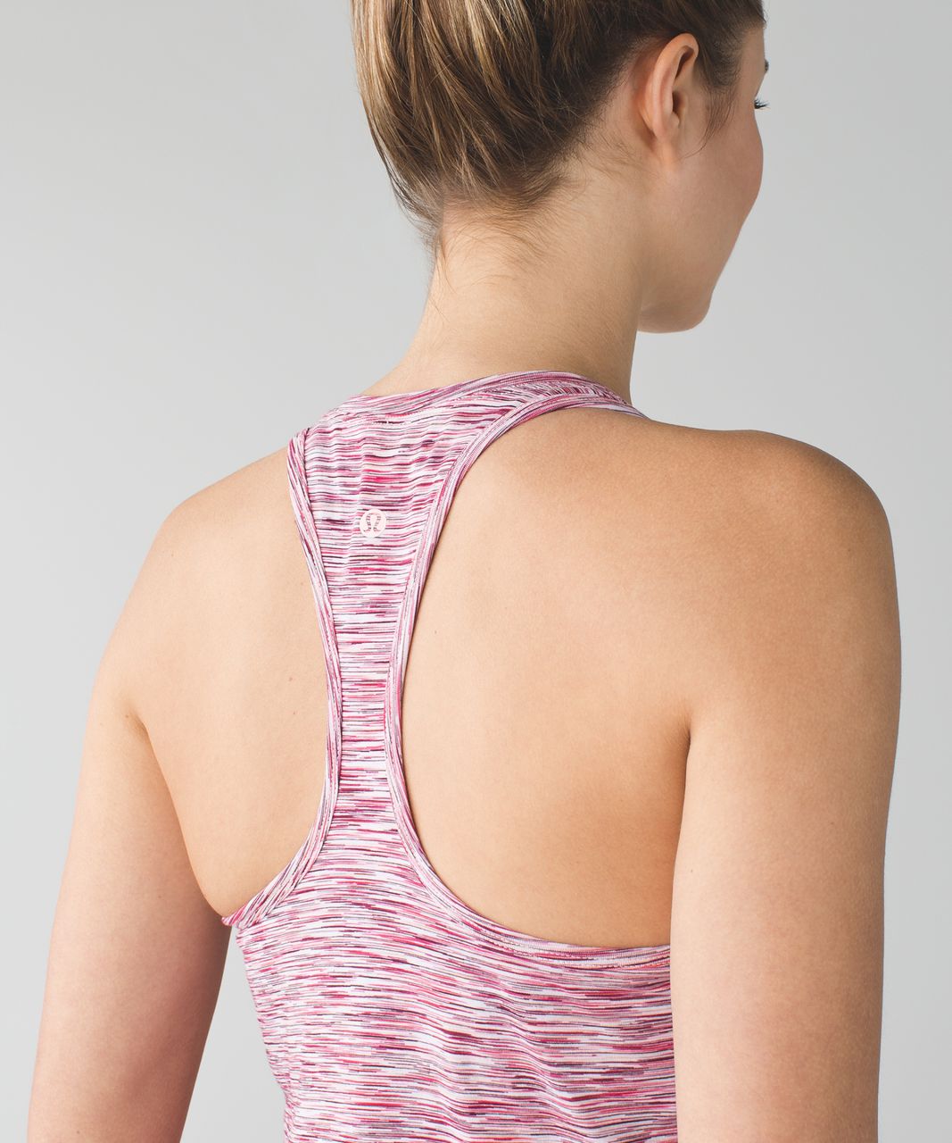 Lululemon Yogi Racer Back III - 4 Color Space Dye White Minty Pink