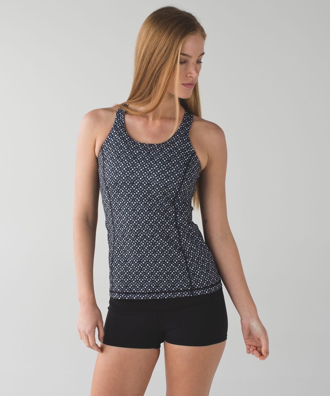 Lululemon Enhearten Tank - Millie Mesh White Black / Black