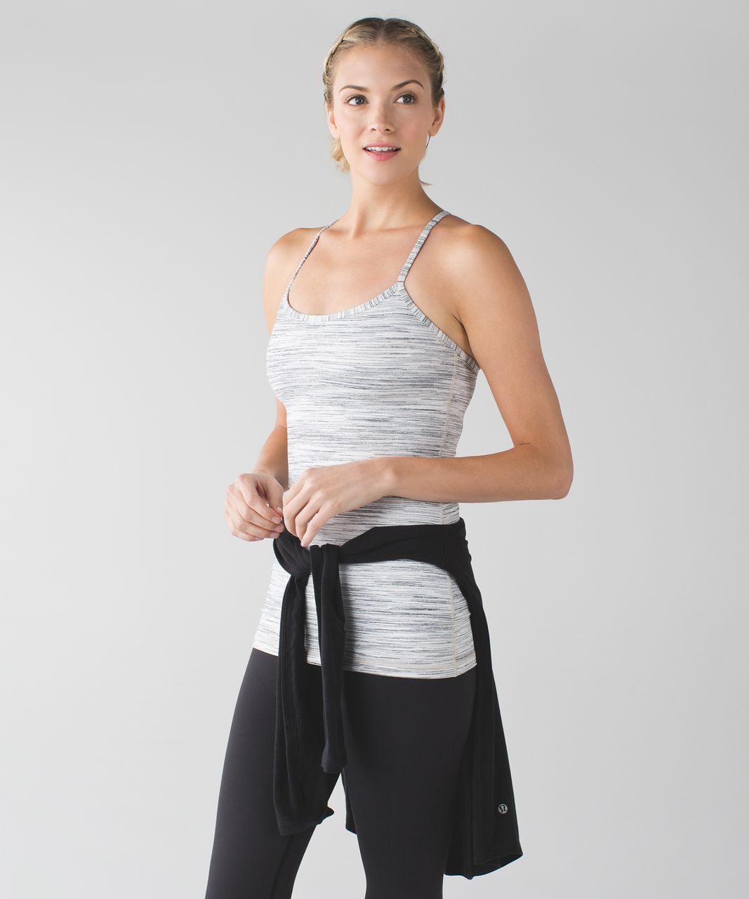 Lululemon Power Y Tank Luon Space Dye Camo White Silver Spoon Lulu Fanatics