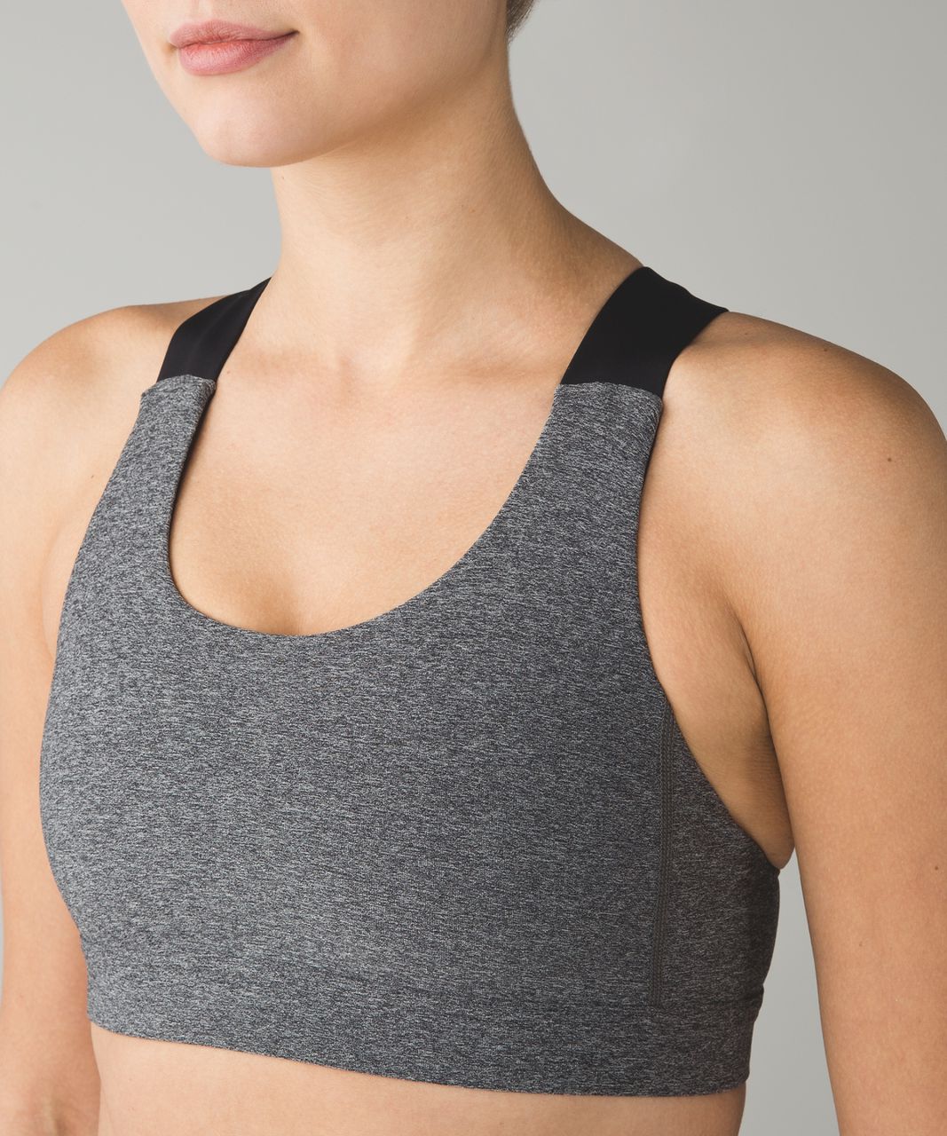 Lululemon All Sport Bra - Tonka Stripe Heathered Slate White