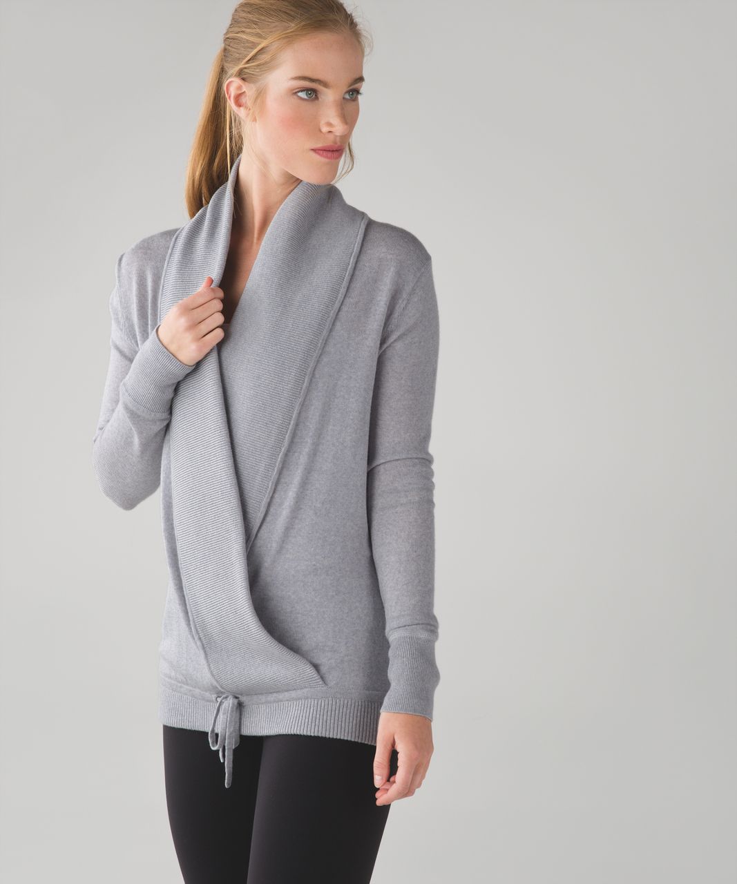 Lululemon Done Your Asana Pullover - Heathered Light Grey