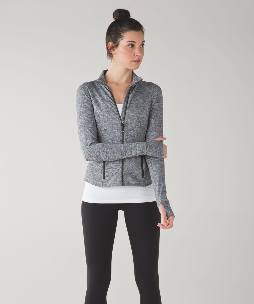 Lululemon Hustle In Your Bustle Jacket - Space Dye Camo Black Dark Slate