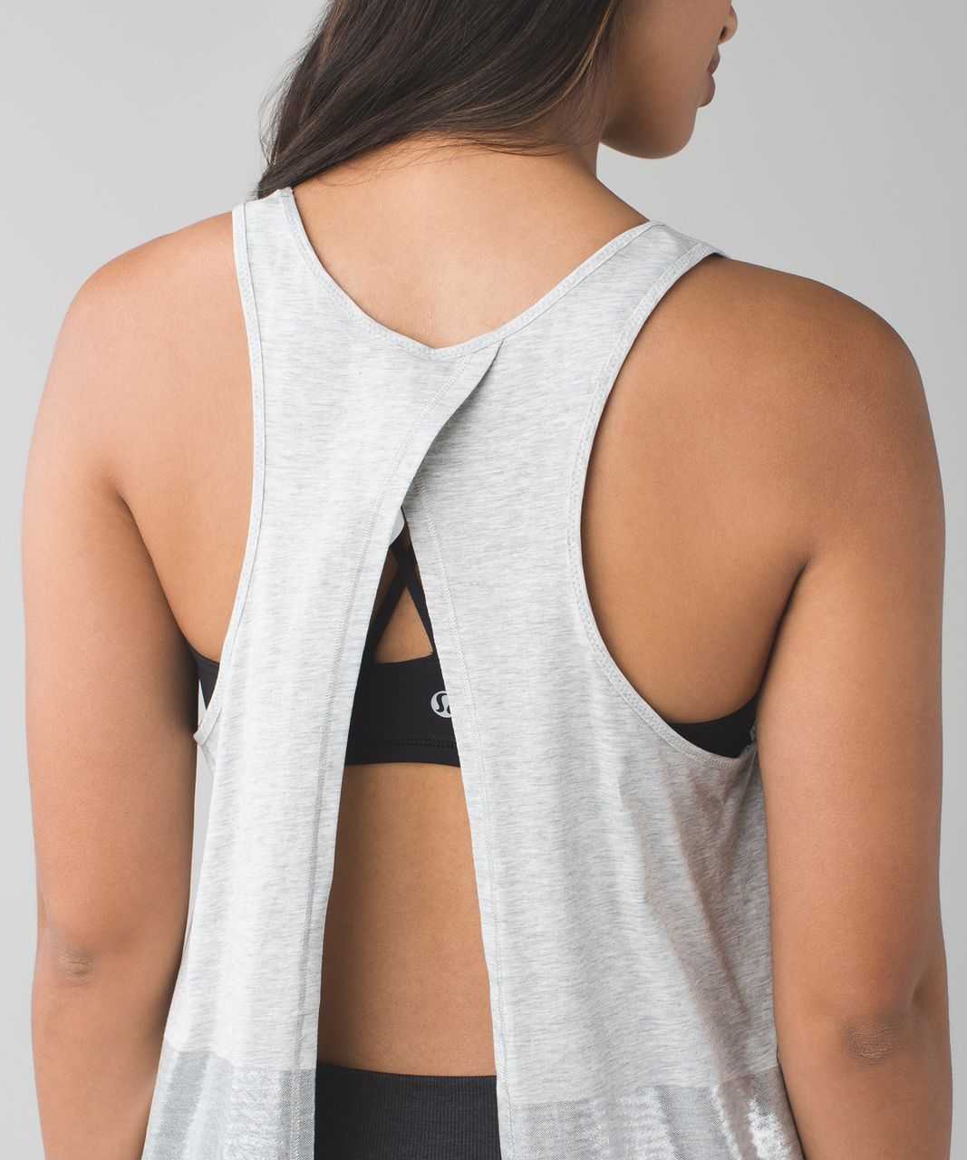 Lululemon All Tied Up Tank *Scoop - Heathered Light Grey