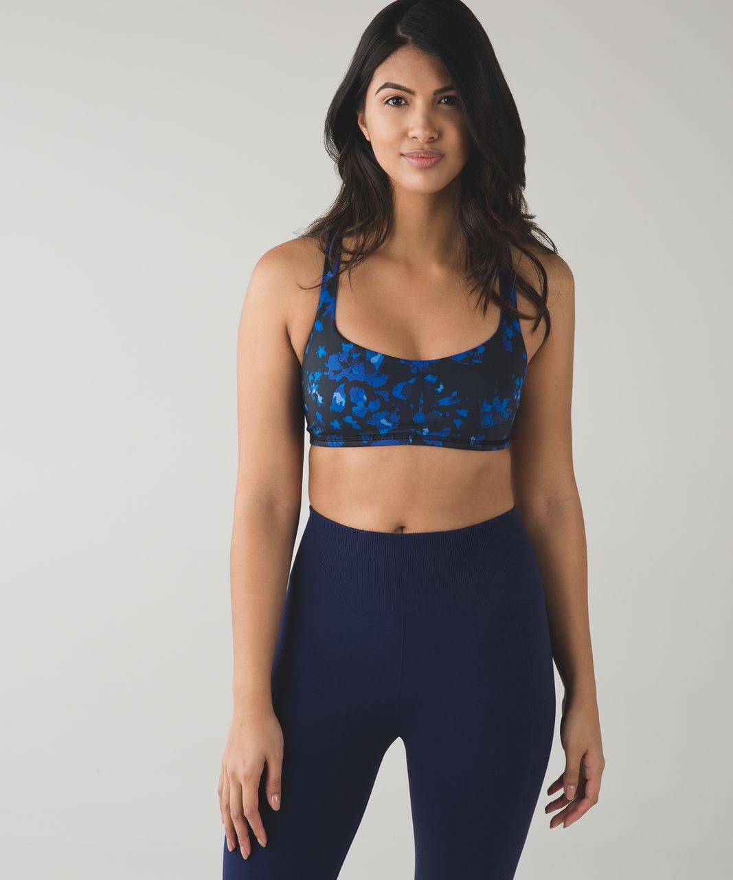 Lululemon Free To Be Bra - Dandy Digie Porcelaine Black / Porcelaine