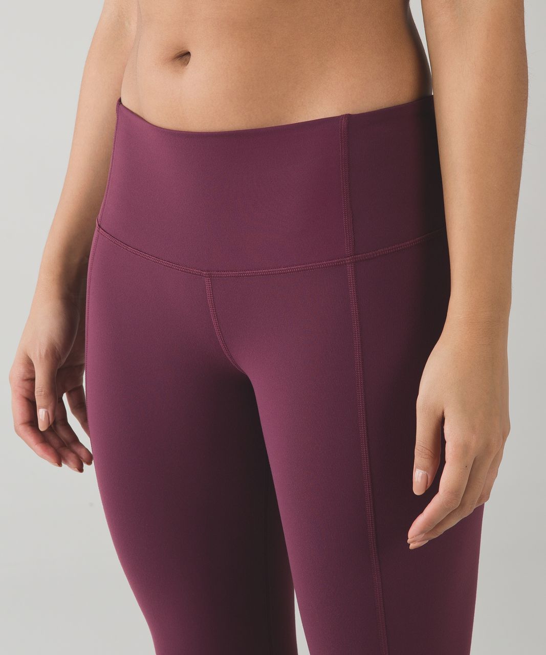 Lululemon Gather & Crow Crop II *Full-On Luon - Red Grape