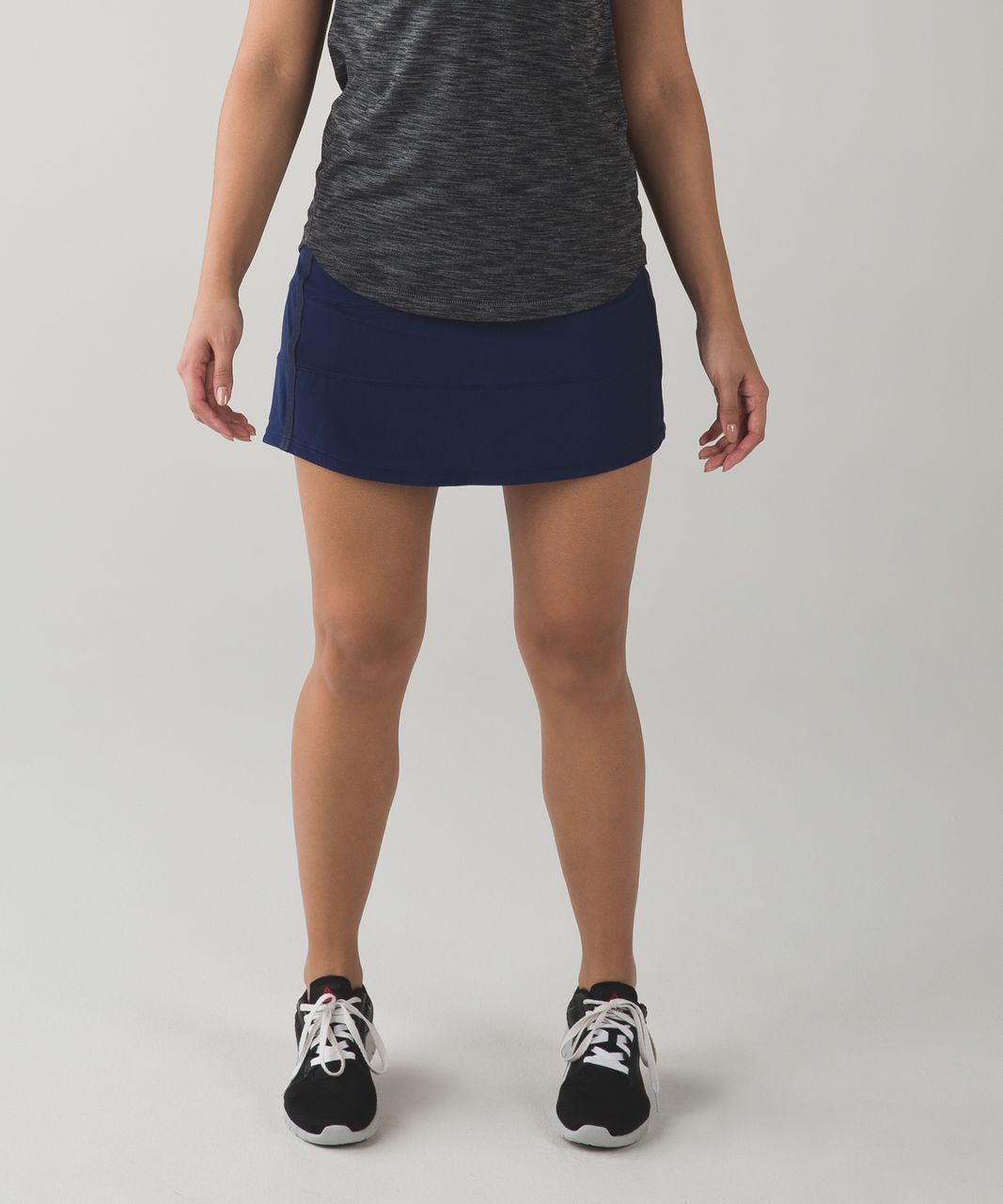 Lululemon Pace Rival Skirt II (Tall) *4-way Stretch - Hero Blue / Dandy Digie Porcelaine Black