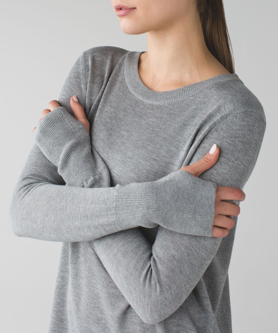 Lululemon Bring It Backbend Sweater - Heathered Medium Grey - lulu fanatics
