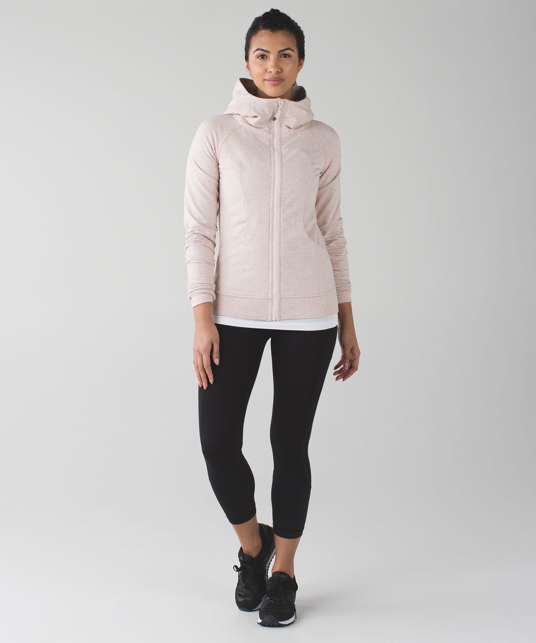 lululemon athletica, Tops, Lululemon Scuba Hoodie Light Heathered Pink  Size 8