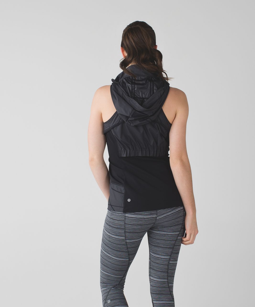 Lululemon 5 Mile Vest - Black / Heathered Black