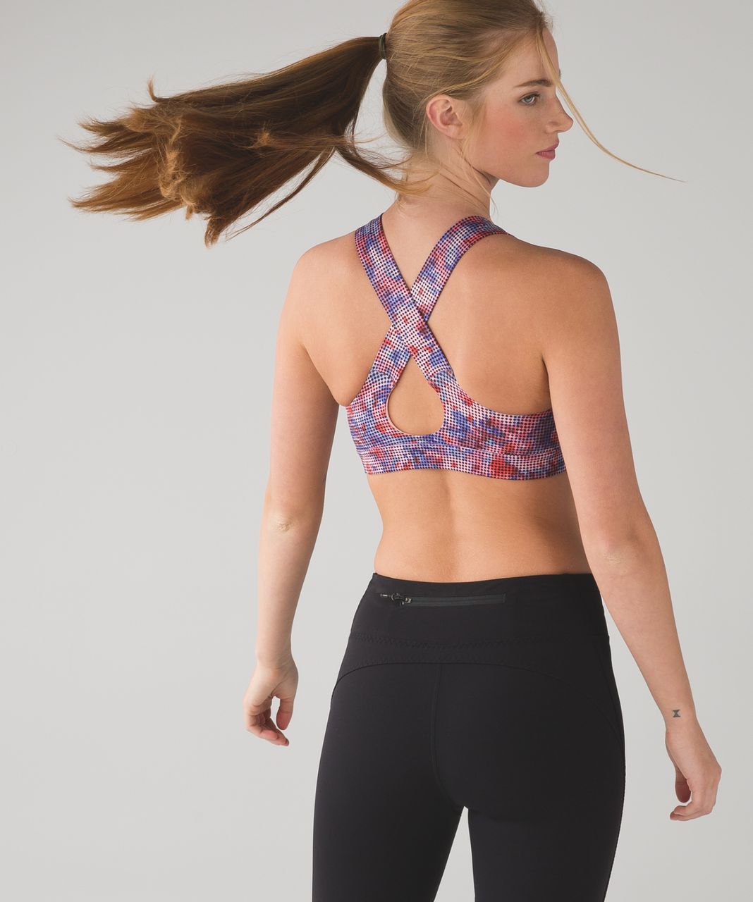 Lululemon All Sport Bra III - Checker Blooms Multi - lulu fanatics