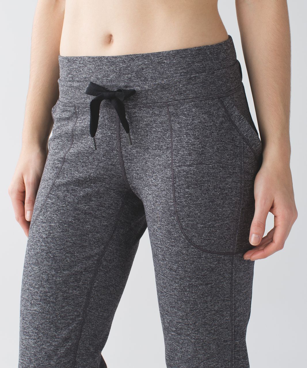 Lululemon Base Runner Pant III - Hyper Stripe Heathered Battleship Heathered Black