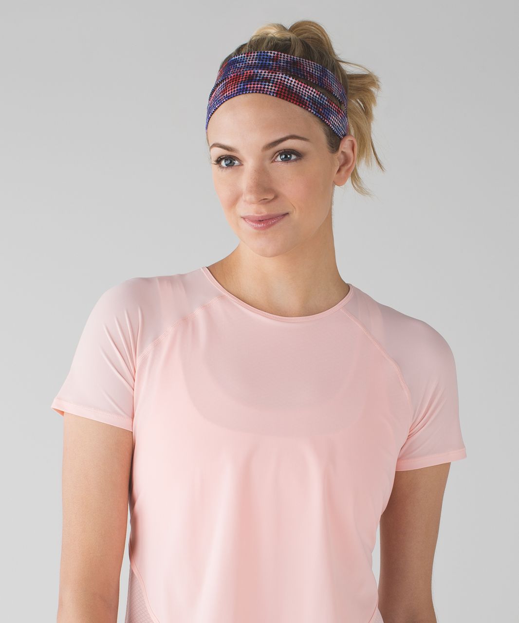 Lululemon Sweat It Out Headband - Checker Blooms Multi