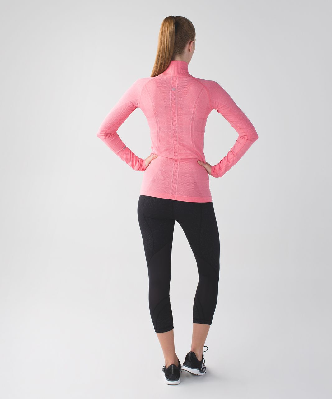 Lululemon Swiftly Tech 1/2 Zip - Heathered Pink Lemonade