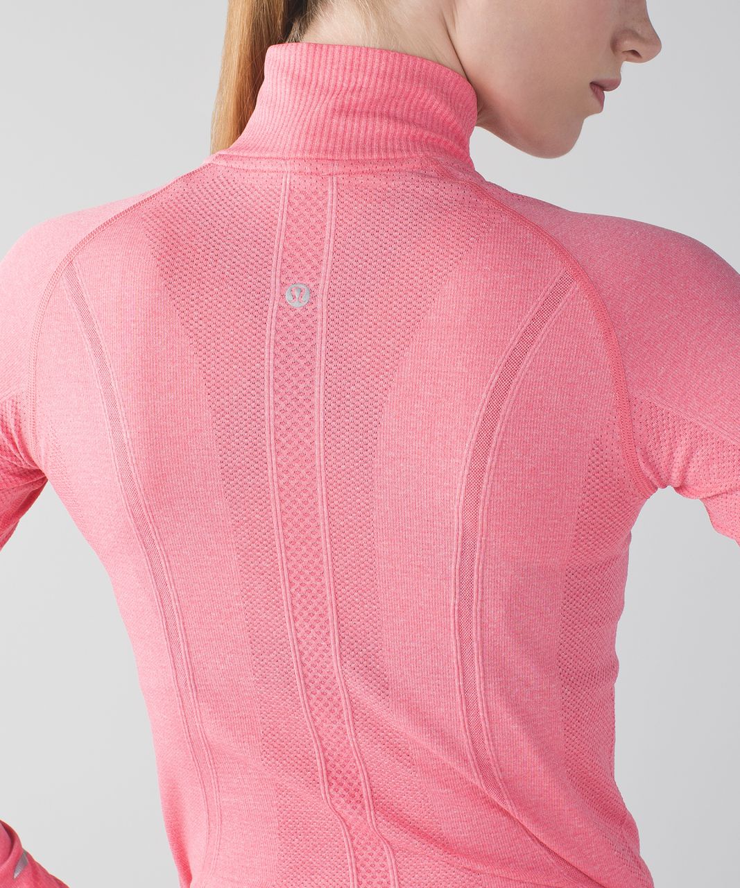 Lululemon Swiftly Tech 1/2 Zip - Heathered Pink Lemonade