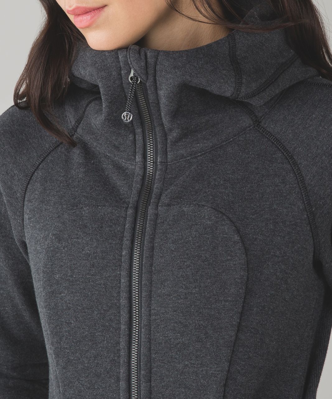 Lululemon Scuba Hoodie *Classic Cotton Fleece - Heathered Black