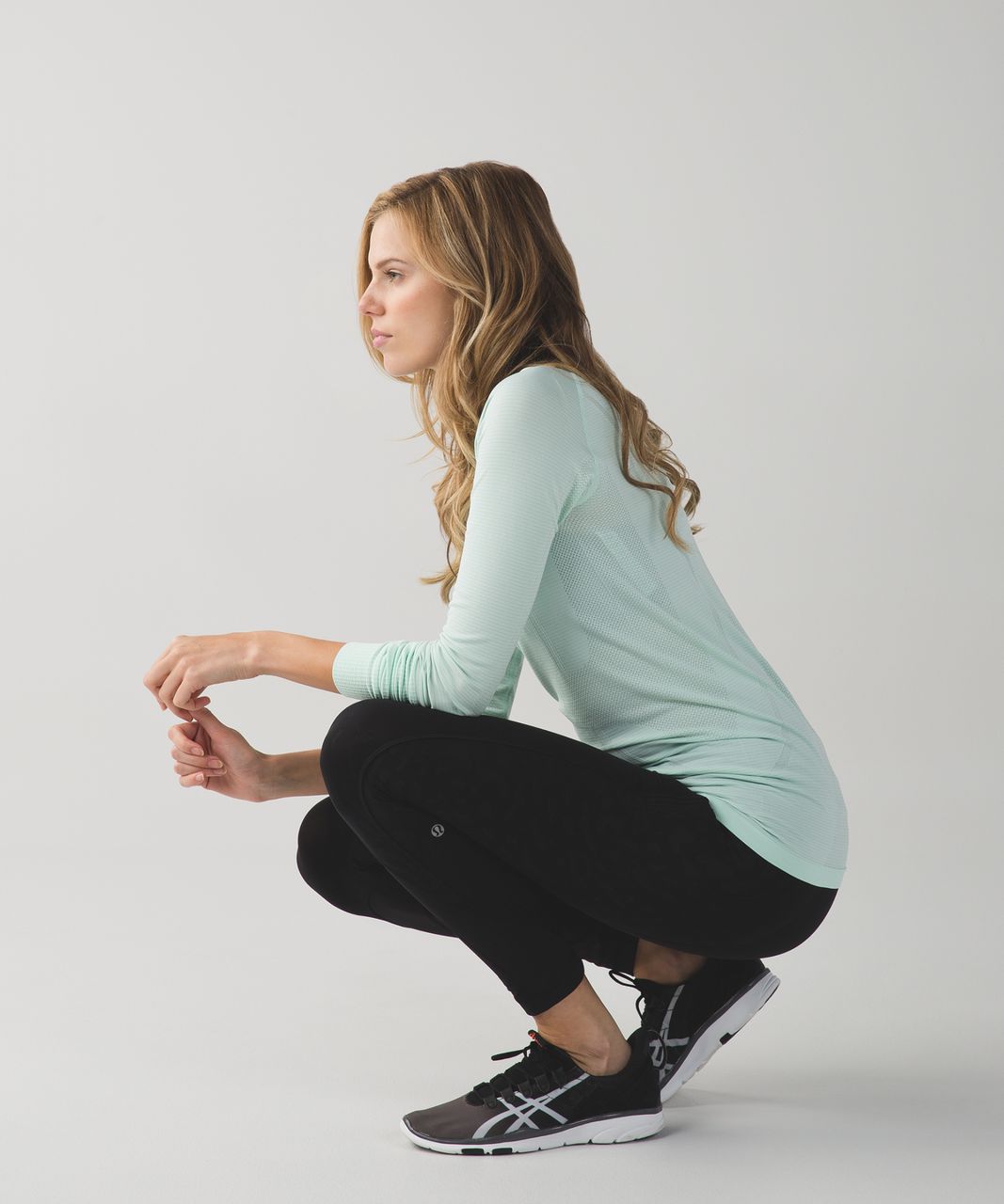 Lululemon Swiftly Tech Long Sleeve Crew (First Release) - Heathered Sea Mist